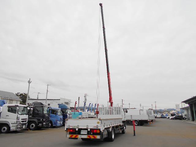 ファイター  クレーン付アルミB平ボディ 上物古河ユニック 4段ブーム ラジコン(無線) フックイン 2.9t吊り 角足&差し違いアウトリガー 荷台寸法551x223x38 荷台床鉄板張り ロープ穴5対 増トン(37枚目)