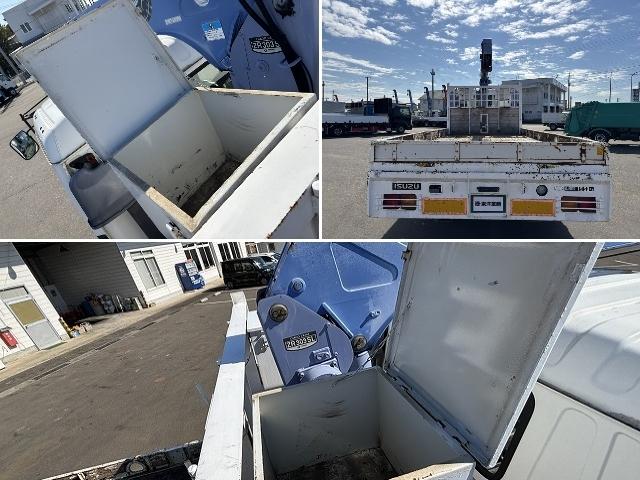 フォワード クレーン付ハイジャッキ 上物タダノ製 3段ブーム フックイン 2.9t吊り ロングジャッキ 荷台寸法491x224x19 荷台床板張り 積載1.95t 歩み掛け有 ロープ穴 走行5.2万km(9枚目)