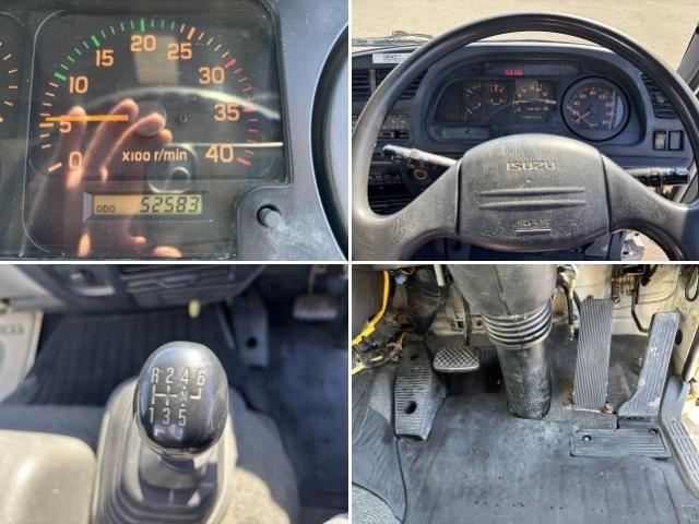 フォワード クレーン付ハイジャッキ 上物タダノ製 3段ブーム フックイン 2.9t吊り ロングジャッキ 荷台寸法491x224x19 荷台床板張り 積載1.95t 歩み掛け有 ロープ穴 走行5.2万km(15枚目)