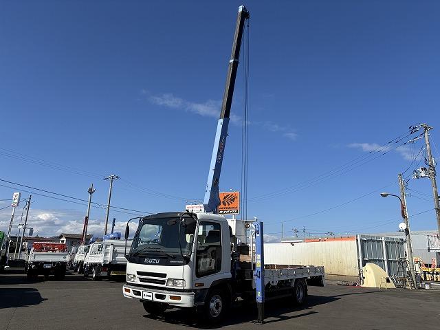 フォワード クレーン付ハイジャッキ 上物タダノ製 3段ブーム フックイン 2.9t吊り ロングジャッキ 荷台寸法491x224x19 荷台床板張り 積載1.95t 歩み掛け有 ロープ穴 走行5.2万km(34枚目)