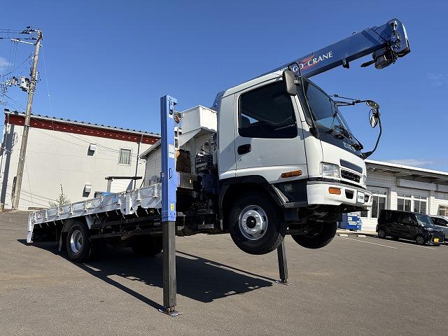 フォワード クレーン付ハイジャッキ 上物タダノ製 3段ブーム フックイン 2.9t吊り ロングジャッキ 荷台寸法491x224x19 荷台床板張り 積載1.95t 歩み掛け有 ロープ穴 走行5.2万km(41枚目)