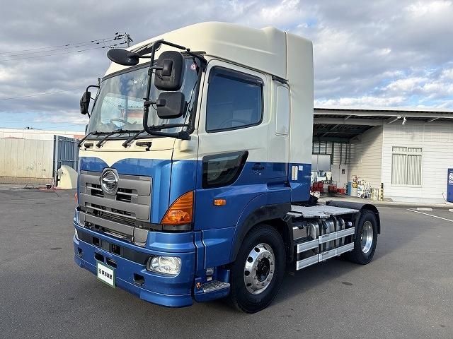 プロフィア トレーラーヘッド 第5輪荷重11.4t ハイルーフ 後輪エアサス 450馬力 リターダー付 AT(プロシフト)3ペダル 走行59.8万km アルミホイール バックモニター付(2枚目)