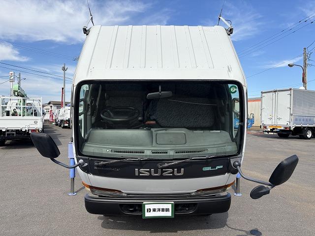 エルフトラック クレーン付平ボディ 上物タダノ製 4段ブーム ラジコン(無線) 2.6t吊り フックイン 荷台寸法371×180×38 標準ロングボディ 荷台床鉄板/板張り 積載2t アオリ5方開(66枚目)