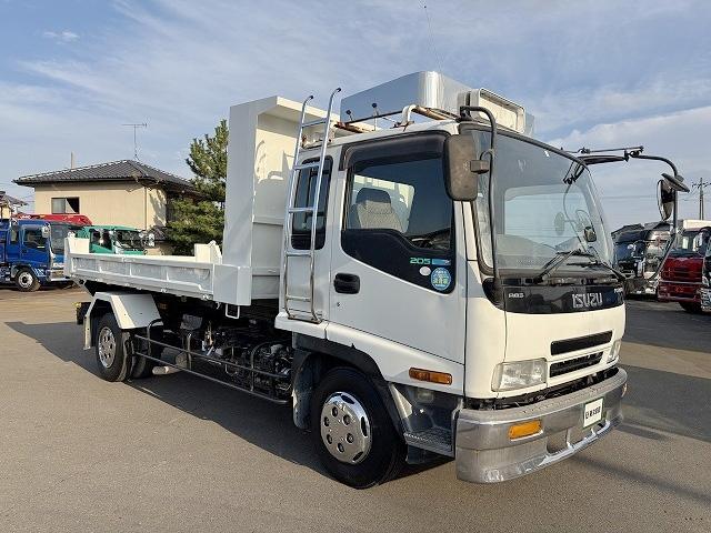 フォワード ローダーダンプ 上物花見台製 スライドボディ 荷台寸法400x208x24 荷台床鉄板張り 積載3t アオリ3方開 ロックピン付 シートキャリア付 ベットスペース有 燃焼不要♪ 6速ミッション(7枚目)