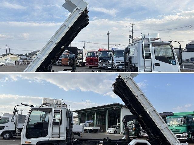 フォワード ローダーダンプ 上物花見台製 スライドボディ 荷台寸法400x208x24 荷台床鉄板張り 積載3t アオリ3方開 ロックピン付 シートキャリア付 ベットスペース有 燃焼不要♪ 6速ミッション(9枚目)