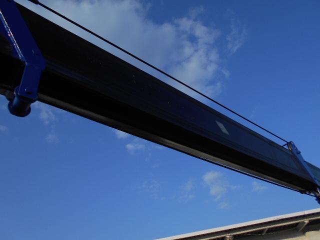 エルフトラック クレーン付き平ボディ 上物タダノ製 5段ブーム ラジコン(無線) フックイン 2.6t吊り リアジャッキ付 ワイドロングボディ 荷台寸法365x207x38 荷台床縞鉄板張り アルミブロック(32枚目)