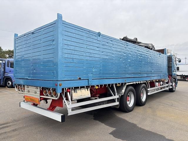 プロフィア ヒアブクレーン付スクラップ運搬車 上物ヒアブ製(166E3-CLX) 360度回転グラップル付 荷台寸820x239x133 鉄深箱 容量約26立米 積載10.3t 410馬力 2デフ 走行63万km(5枚目)