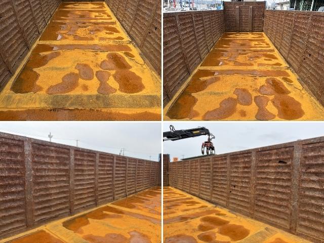 プロフィア ヒアブクレーン付スクラップ運搬車 上物ヒアブ製(166E3-CLX) 360度回転グラップル付 荷台寸820x239x133 鉄深箱 容量約26立米 積載10.3t 410馬力 2デフ 走行63万km(9枚目)