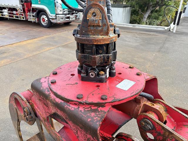 プロフィア ヒアブクレーン付スクラップ運搬車 上物ヒアブ製(166E3-CLX) 360度回転グラップル付 荷台寸820x239x133 鉄深箱 容量約26立米 積載10.3t 410馬力 2デフ 走行63万km(44枚目)