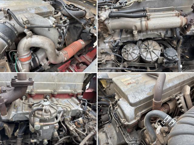 プロフィア ヒアブクレーン付スクラップ運搬車 上物ヒアブ製(166E3-CLX) 360度回転グラップル付 荷台寸820x239x133 鉄深箱 容量約26立米 積載10.3t 410馬力 2デフ 走行63万km(57枚目)