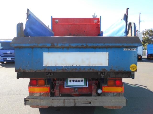 ファイター ダンプ 上物新明和製 増トン車 積載:7.2t 荷台寸法:340×215×64 電動コボレーン付 ベッド付 走行:21.1万km 6速ミッション(7枚目)