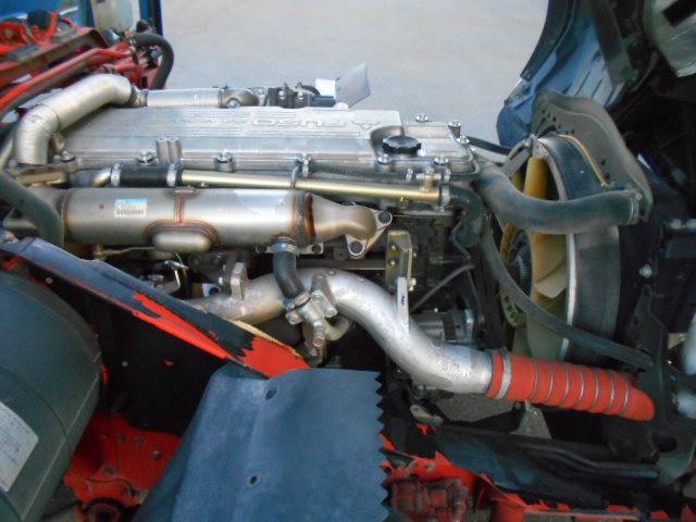 ファイター ダンプ 上物新明和製 増トン車 積載:7.2t 荷台寸法:340×215×64 電動コボレーン付 ベッド付 走行:21.1万km 6速ミッション(48枚目)