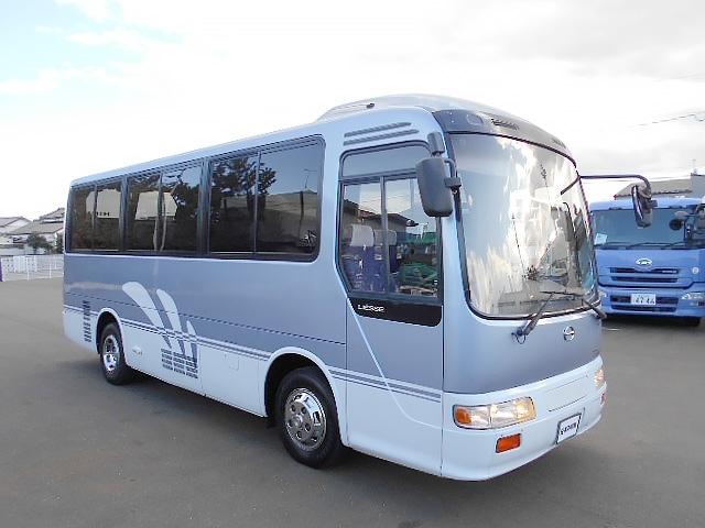 リエッセ マイクロバス 29人乗り スーパーツーリング モケットシート リクライニング機能 自動スライドドア ニーリング機能 ボトルクーラー有 総輪エアサス バックモニター ATシフト リアエンジン(2枚目)