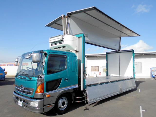 ヒノレンジャー 　冷蔵冷凍ウイング　上物東プレ製　－３０℃設定　積載２．３ｔ　ワイドボディ　荷台寸法６２２×２３８×２２０　荷台床アルミ縞板　ラッシングレール２段　内フック５対　アオリ開閉サポート　走行６６万ｋｍ（27枚目）