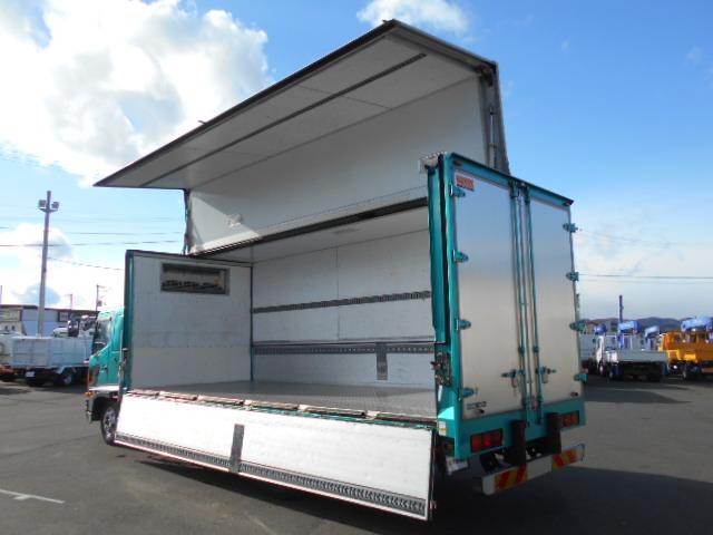 ヒノレンジャー 　冷蔵冷凍ウイング　上物東プレ製　－３０℃設定　積載２．３ｔ　ワイドボディ　荷台寸法６２２×２３８×２２０　荷台床アルミ縞板　ラッシングレール２段　内フック５対　アオリ開閉サポート　走行６６万ｋｍ（32枚目）