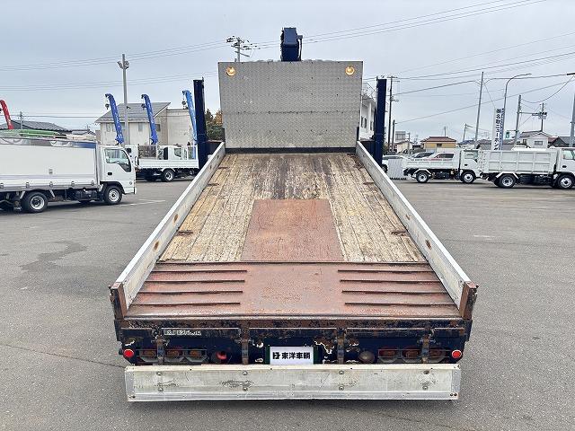 ヒノレンジャー 　クレーン付ハイジャッキ　上物前田製　３段ブーム　２．９ｔ吊り　フックイン　ロングジャッキ　荷台寸法４５９×２１０×１９　荷台床板張り　積載２．５ｔ　フルタイム４ＷＤ♪　生エンジン（54枚目）