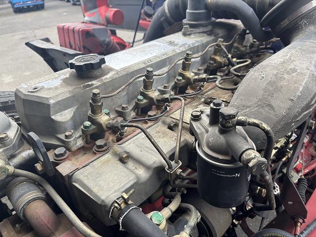 ヒノレンジャー 　クレーン付ハイジャッキ　上物前田製　３段ブーム　２．９ｔ吊り　フックイン　ロングジャッキ　荷台寸法４５９×２１０×１９　荷台床板張り　積載２．５ｔ　フルタイム４ＷＤ♪　生エンジン（57枚目）