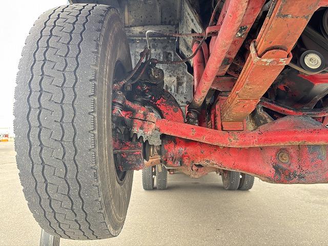 ヒノレンジャー 　クレーン付ハイジャッキ　上物前田製　３段ブーム　２．９ｔ吊り　フックイン　ロングジャッキ　荷台寸法４５９×２１０×１９　荷台床板張り　積載２．５ｔ　フルタイム４ＷＤ♪　生エンジン（61枚目）