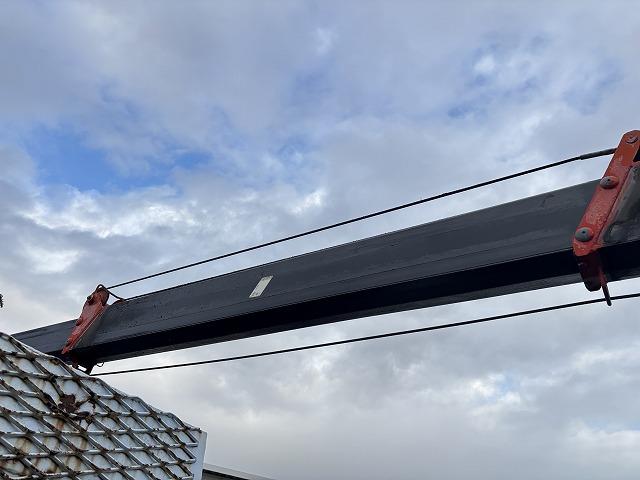 ヒノレンジャー 　クレーン付セルフローダー　上物古河ユニック　４段ブーム　ラジコン（無線）　フックイン　２．９ｔ吊　角足＆差し違いアウトリガー　積載１．６５ｔ　荷台寸法５６４×２１０×９　荷台床鉄板張り　スライドボディ（39枚目）