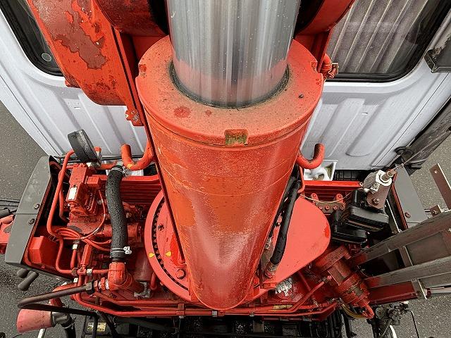 ヒノレンジャー 　クレーン付セルフローダー　上物古河ユニック　４段ブーム　ラジコン（無線）　フックイン　２．９ｔ吊　角足＆差し違いアウトリガー　積載１．６５ｔ　荷台寸法５６４×２１０×９　荷台床鉄板張り　スライドボディ（48枚目）