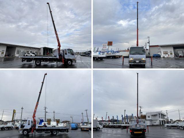 ヒノレンジャー 　クレーン付セルフローダー　上物古河ユニック　４段ブーム　ラジコン（無線）　フックイン　２．９ｔ吊　角足＆差し違いアウトリガー　積載１．６５ｔ　荷台寸法５６４×２１０×９　荷台床鉄板張り　スライドボディ（54枚目）