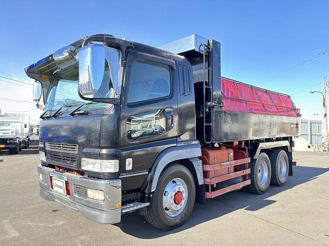 スーパーグレート 　大型ダンプ　上物極東開発製　積載９．４ｔ　電動コボレーン付　荷台寸法５３０ｘ２３０　２デフ　３８０馬力　エンジン６Ｍ７０♪　燃焼不要♪　７速ミッション　走行６４．３万ｋｍ（3枚目）