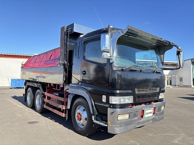 スーパーグレート 　大型ダンプ　上物極東開発製　積載９．４ｔ　電動コボレーン付　荷台寸法５３０ｘ２３０　２デフ　３８０馬力　エンジン６Ｍ７０♪　燃焼不要♪　７速ミッション　走行６４．３万ｋｍ（7枚目）