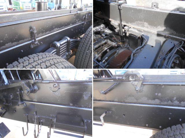 ギガ 　深ダンプ　上物新明和製　容量２９．４立米　積載１１．３ｔ　荷台寸法８５０×２３１×１５０　後方片開き　２デフ　走行８２．５万ｋｍ　７速ミッション（77枚目）