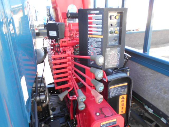 キャンター 　クレーン付き平ボディ　上物古河ユニック製　６段ブーム　ラジコン（無線）　フックイン　２．９３ｔ吊り　リアジャッキ　ワイド超ロングボディ　荷台寸法４４１×２０８×３５　荷台床木張り　アオリ開閉サポート（49枚目）