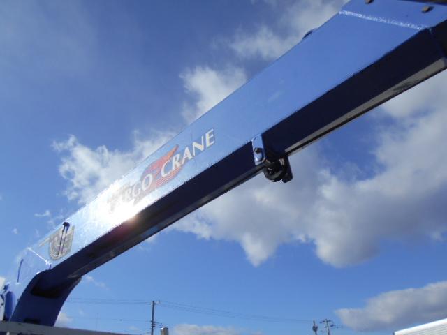 キャンター 　クレーン付き平ボディ　上物タダノ製　４段ブーム　ラジコン（無線）　フックイン　セミロングボディ　荷台寸法２９１ｘ１７９ｘ３７　荷台床木張り　走行１０．９万ｋｍ　５速ミッション（23枚目）