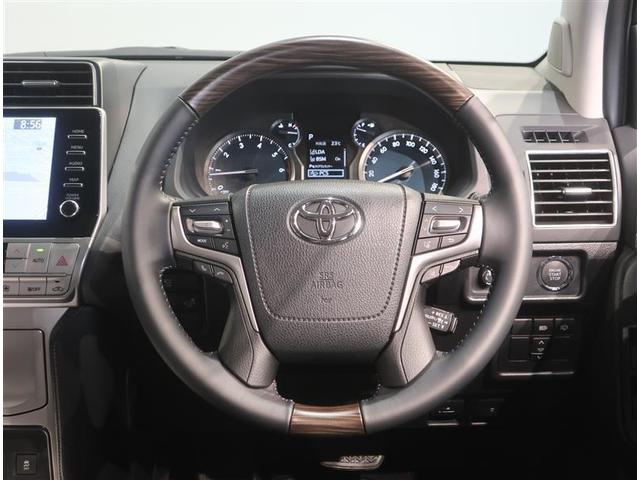 ランドクルーザープラド TX Lパッケージ マットブラックエディション 革シート 4WD フルセグ メモリーナビ ミュージックプレイヤー接続可 バックカメラ 衝突被害軽減システム ETC ドラレコ LEDヘッドランプ 乗車定員7人 3列シート ワンオーナー 記録簿(5枚目)