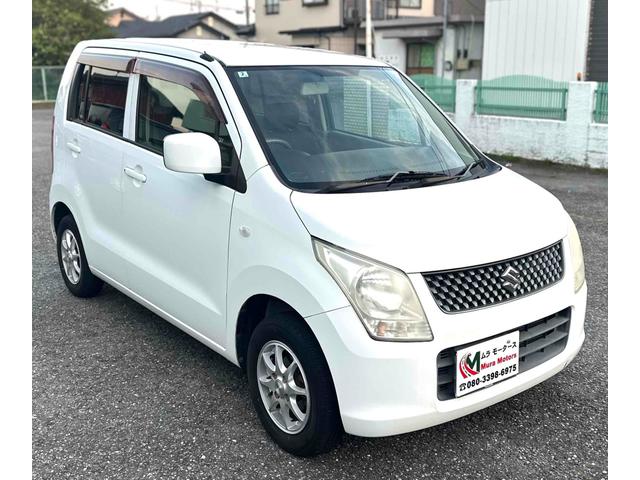 ワゴンＲ ＦＸ　キーレスエントリー　電動格納ミラー　ベンチシート　ＡＴ　盗難防止システム　ＡＢＳ　ＣＤ　アルミホイール　衝突安全ボディ　エアコン　パワーステアリング　パワーウィンドウ　運転席エアバッグ（3枚目）