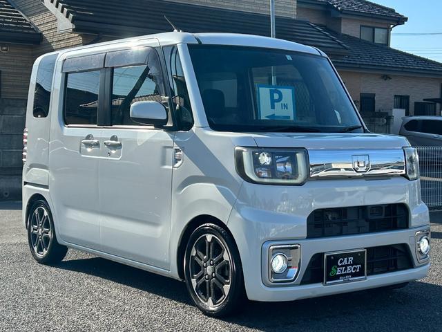 ウェイク G SA 電動格納ミラー 両側パワースライドドア スマートアシスト エコアイドル オートライト ETC 純ナビ フルセグ Bluetooth バックカメラ プッシュスタート 革巻きステア 純AW フォグ LED(10枚目)
