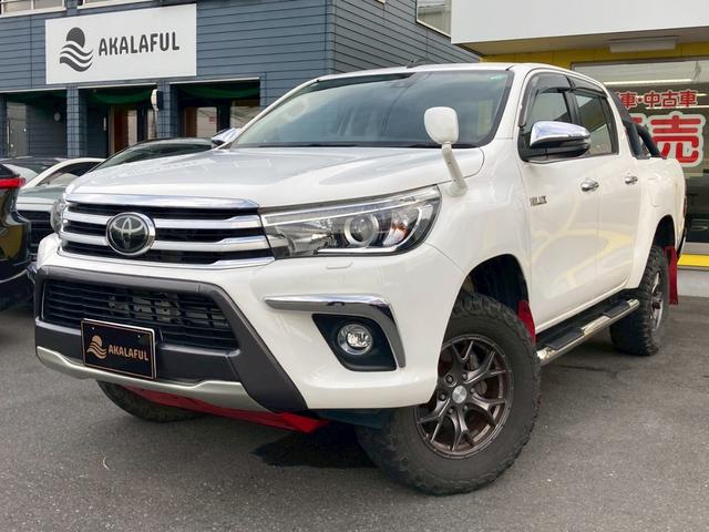 ハイラックス Ｚ　純正ナビ　４インチリフトアップ　ＴＲＤスポーツバー　ＴＲＤスキッドプレート　ＴＲＤマッドフラップ　ＪＡＯＳ１７ＡＷ　ステップ　バックモニター　プリクラッシュセーフティシステム　ＬＥＤ　クルコン　禁煙車（2枚目）