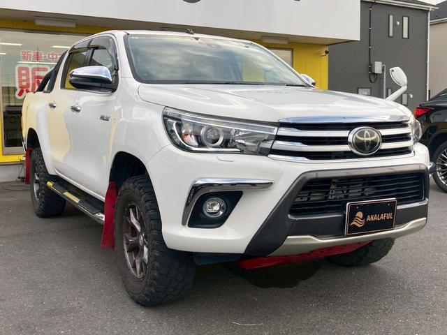 ハイラックス Ｚ　純正ナビ　４インチリフトアップ　ＴＲＤスポーツバー　ＴＲＤスキッドプレート　ＴＲＤマッドフラップ　ＪＡＯＳ１７ＡＷ　ステップ　バックモニター　プリクラッシュセーフティシステム　ＬＥＤ　クルコン　禁煙車（3枚目）
