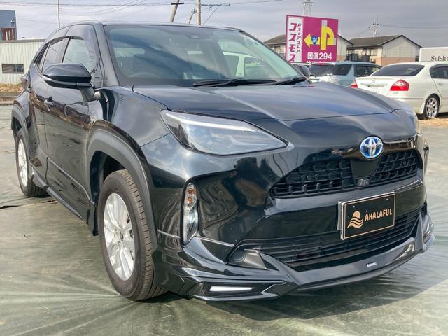 ヤリスクロス ハイブリッドG 純正ディスプレイオーディオ(ナビ機能有) モデリスタエアロ(F・S・R) パノラミックビューモニター セーフティセンス パーキングサポートブレーキ プッシュスタート AC100V 純正AW 禁煙車(3枚目)