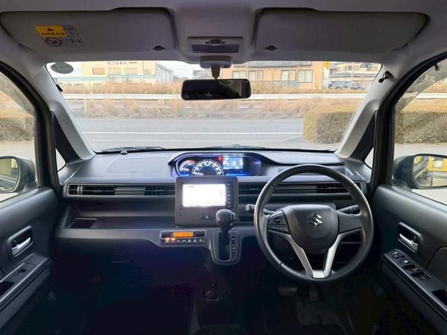 ワゴンR ハイブリッドFZ ナビ バックモニター TV LEDヘッドランプ 純正14AW シートヒーター オートエアコン オートライト プッシュスタート シートリフター 革巻きステアリング チルトステアリング 禁煙車 DVD再生(16枚目)