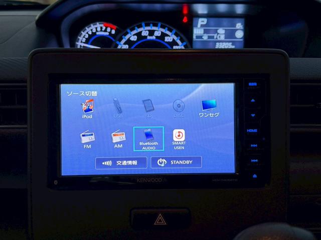 ワゴンR ハイブリッドFZ ナビ バックモニター TV LEDヘッドランプ 純正14AW シートヒーター オートエアコン オートライト プッシュスタート シートリフター 革巻きステアリング チルトステアリング 禁煙車 DVD再生(20枚目)