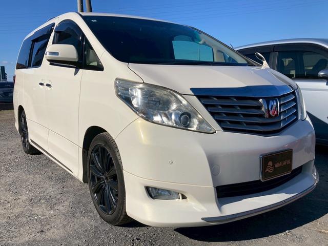 アルファード 350G 純ナビ エアロ(F・S・R) 9型フリップダウンモニター ツインサンルーフ 車検R9.8月 バックモニター TV 両側パワースライドドア HIDヘッドランプ パワーシート AME19AW ISOFIX(3枚目)