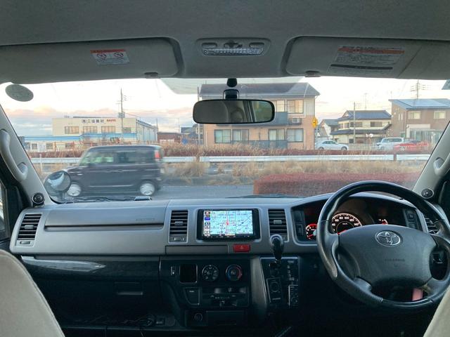 ハイエースバン ロングスーパーＧＬ　フロントリップ　ナビ　ＴＶ　バックモニター　ＡＣ１００Ｖ電源　寒冷地仕様　オートライト　ランプ付きスライドドアステップ　ＳＲＳエアバック　リアクーラー　リアヒーター　イモビライザー　パワーウィンドウ（15枚目）
