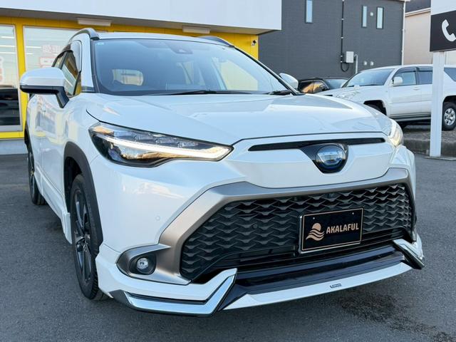 カローラクロス ハイブリッド Z 4WD モデリスタエアロ(F・S・R) 純正9インチナビディスプレイナビ 全方位モニター ブラインドスポットモニター パーキングサポートブレーキ TV セーフティセンス 革ファブリックコンビシート(3枚目)