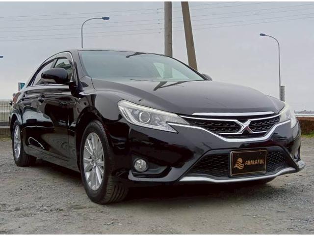 マークX 250G Sパッケージ 純正ナビ バックモニター クルーズコントロール パワーシート HIDヘッドランプ プッシュスタート オートライト 地デジTV ユーザー買取車 純正AW 革巻きステアリングホイール パドルシフト(3枚目)