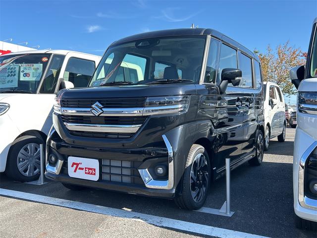 スペーシアカスタム ハイブリッドＸＳターボ　両側電動スライドドア　クリアランスソナー　オートクルーズコントロール　レーンアシスト　衝突被害軽減システム　オートライト　ＬＥＤヘッドランプ　スマートキー　アイドリングストップ　電動格納ミラー（12枚目）