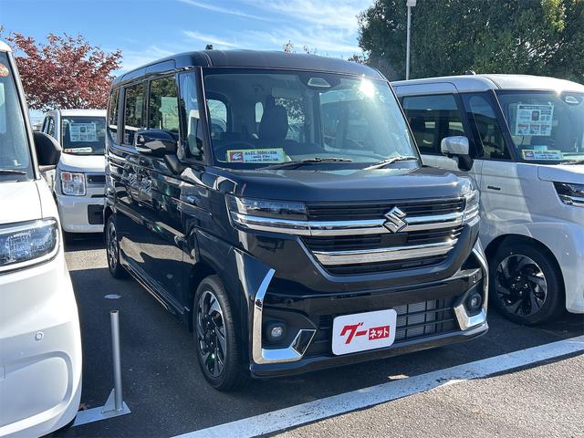 スペーシアカスタム ハイブリッドＸＳターボ　両側電動スライドドア　クリアランスソナー　オートクルーズコントロール　レーンアシスト　衝突被害軽減システム　オートライト　ＬＥＤヘッドランプ　スマートキー　アイドリングストップ　電動格納ミラー（14枚目）