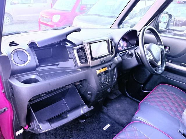 スペーシアカスタムＺ ターボ　２年車検付き盗難防止システム衝突安全ボディー頸部衝突緩和ヘットレスＨＩＤオートヘッドライトベンチシートフルフラットシートヒーターＢＬＵＥＴＯＯＴＨ接続付きナビ電動格納ミラーバックカメラ付きスマートキー（24枚目）