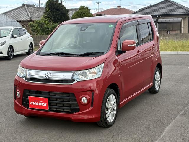 ワゴンRスティングレー X 衝突軽減ブレーキ 横滑り防止装置 シートヒーター アイドリングストップ パーキングスタート 純正ナビ ワンセグ 電動格納ミラー オートライト ベンチシート 純正アルミホイール(4枚目)