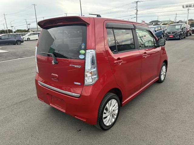 ワゴンRスティングレー X 衝突軽減ブレーキ 横滑り防止装置 シートヒーター アイドリングストップ パーキングスタート 純正ナビ ワンセグ 電動格納ミラー オートライト ベンチシート 純正アルミホイール(9枚目)