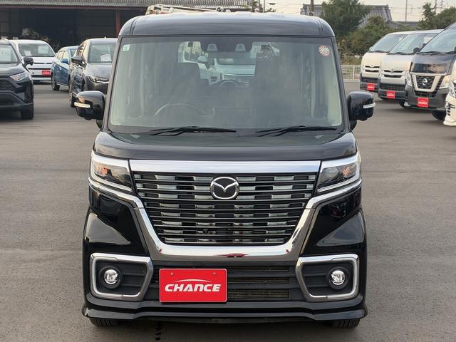 フレアワゴンカスタムスタイル ハイブリッドＸＴ　純正ナビ　ＣＤ　ＤＶＤ　衝突軽減ブレーキ　レーンアシスト　フルセグＴＶ　ＢＴＢ・Ｓ・Ｆカメラ　クルーズコントロール　プライバシーガラス　横滑り防止装置　ステリモ　電格ミラー　両側電動スライドドア（5枚目）