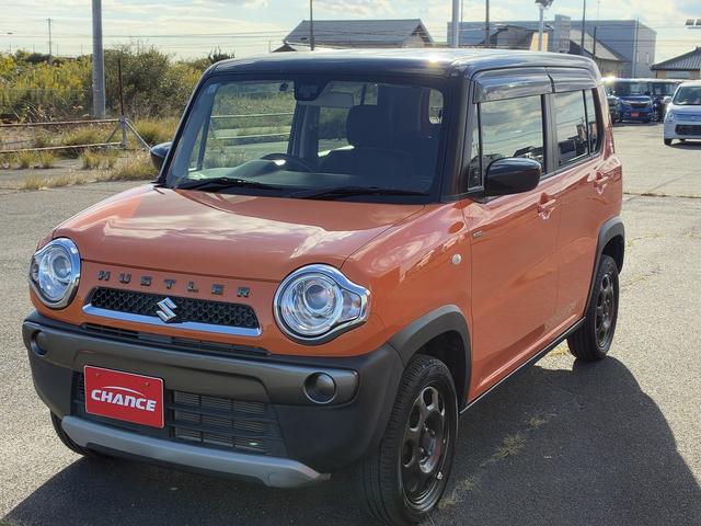 ハスラー Ｆリミテッド　衝突軽減ブレーキフルセグＴＶ　ＢＴ　ＵＳＢ　アイドリングストップ　ＥＴＣ　シートヒーター　ドライブレコーダー　電動格納ミラー　ＬＥＤ　オートライト　純正アルミホイール　横滑り防止装置（4枚目）