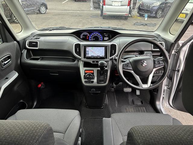 ソリオ ハイブリッドＭＸ　レンタアップ　ＳＤナビ　衝突軽減ブレーキ　バックカメラ　ＥＴＣ　ＢＴ　コーナーセンサー　クルーズコントロール　レーンアシスト　横滑り防止装置　片側電動スライドドア　パーキングアシスト　純正アルミ１５（3枚目）